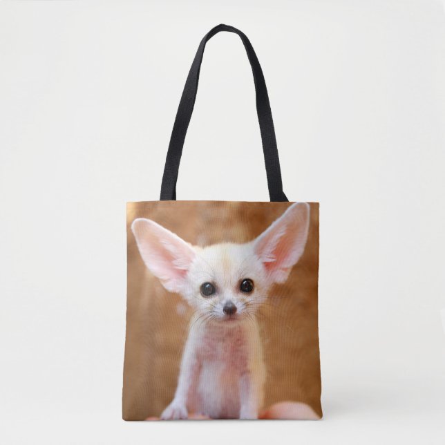 Bolso De Tela Animales de bebé más afectados | Fennec Fox (Anverso)