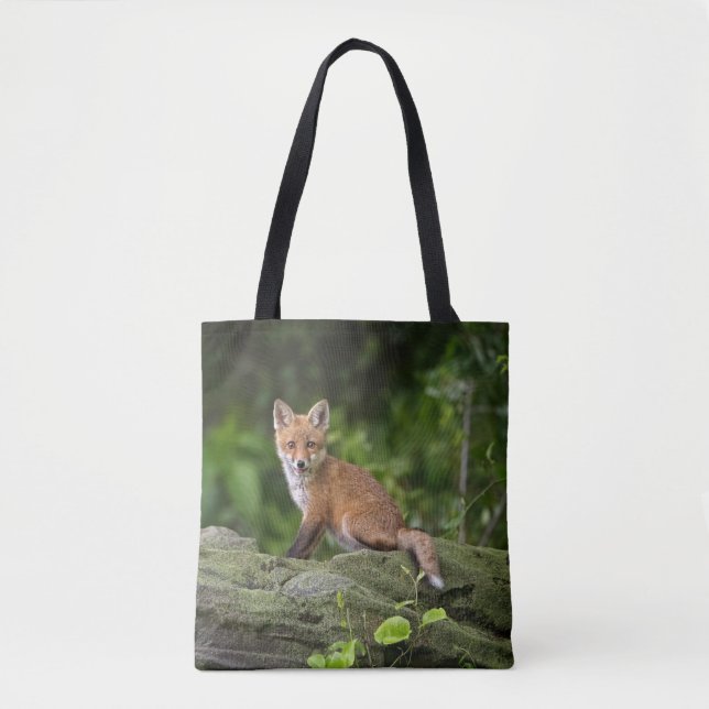 Bolso De Tela Animales de bebé más afectados | Foxy Smile (Anverso)