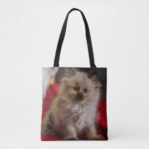Bolso De Tela Animales de bebé más afectados   Gatito siamés