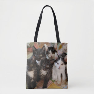 Bolso De Tela Animales de bebé más afectados Gatitos blancos y