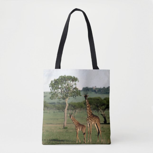 Bolso De Tela Animales de bebé más afectados | Giraffe Calf & Ma (Anverso)