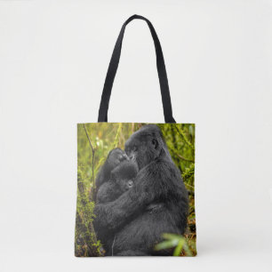 Bolso De Tela Animales de bebé más afectados Gorila y Bebé