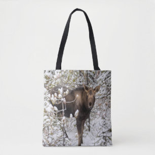 Bolso De Tela Animales de bebé más afectados   Moose Calf