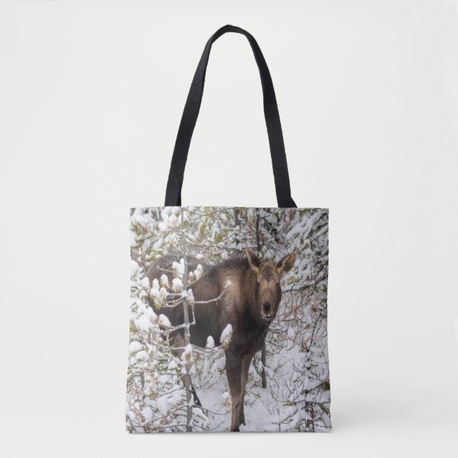 Bolso De Tela Animales de bebé más afectados | Moose Calf (Anverso)