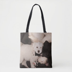 Bolso De Tela Animales de bebé más afectados Pila de cachorros