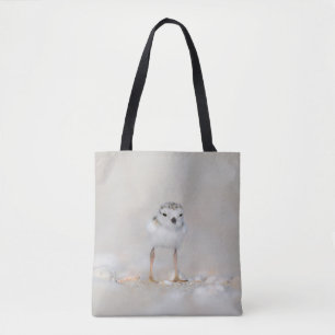 Bolso De Tela Animales de bebé más afectados   Piping Plover Chi
