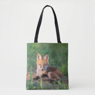 Bolso De Tela Animales de bebé más afectados Red Fox Kit Relax