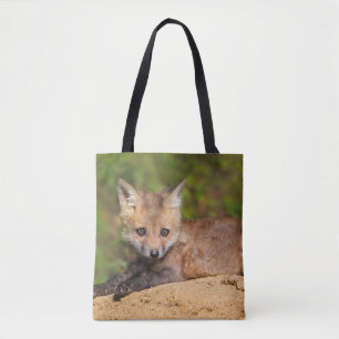 Bolso De Tela Animales de bebé más afectados Red Fox Pup