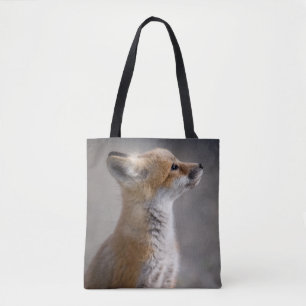 Bolso De Tela Animales de bebé más afectados   Retrato de Baby F