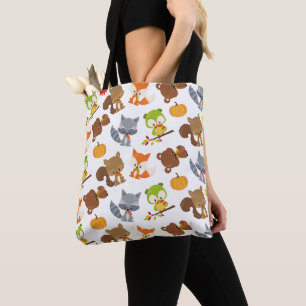 Bolso De Tela Animales de bosque, animales de bosque, animales d