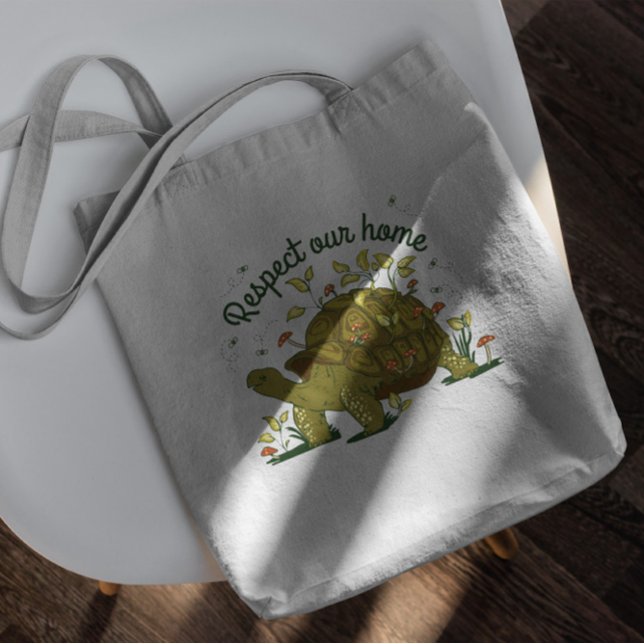 Bolso De Tela Animales De Tortuga De Tierra En Naturaleza (Subido por el creador)