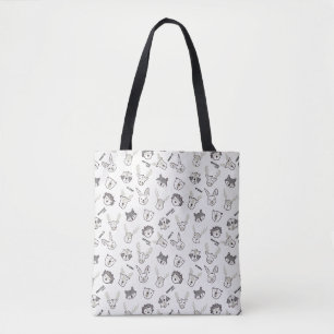 Bolso De Tela Animales del bosque minimalista Neutral lindo cuar