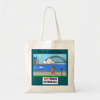 Bolso De Tela Animales del Mundo Canguro y Koala de Australia