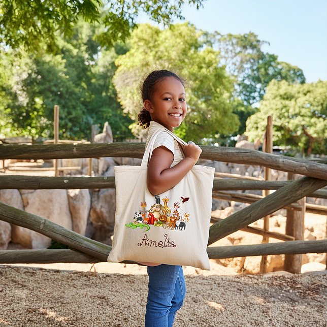 Bolso De Tela Animales del niño personalizado Tote Bag (Subido por el creador)