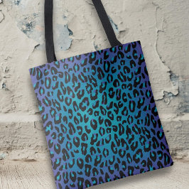 Bolso De Tela Animales Leopardo de estilo Imprimir morado Ombre