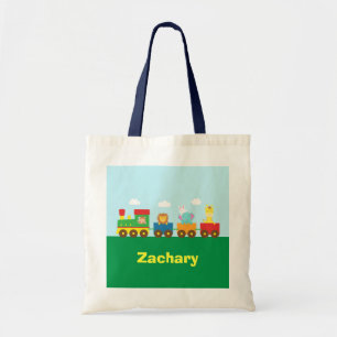 Bolso De Tela Animales Lindo Coloridos Tren para Niños
