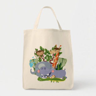 Bolso De Tela Animales lindos del safari