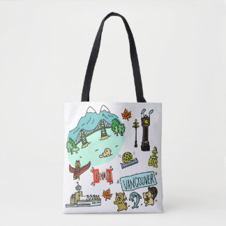 Bolso De Tela Animales lindos del tote de los amantes de