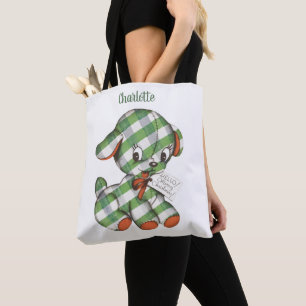 Bolso De Tela Animales rellenos de porcino de Gingham Puppy