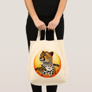 Bolso De Tela Animales salvajes de la costa africana Cheetah