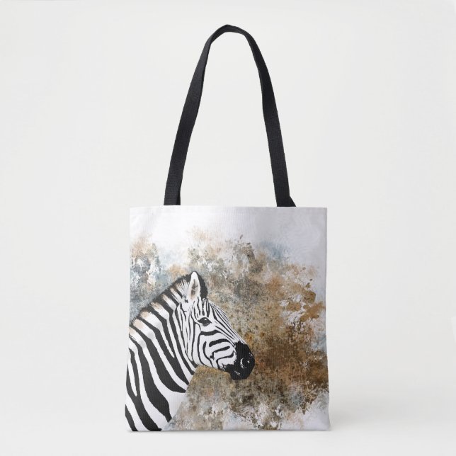 Bolso De Tela Animales silvestres de áfrica cebra (Anverso)