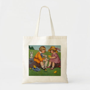 Bolso De Tela Animales Tiernos Vintage de Pascua