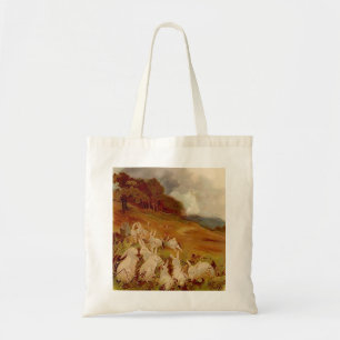 Bolso De Tela Animales Tiernos Vintage Pascua   Conejo