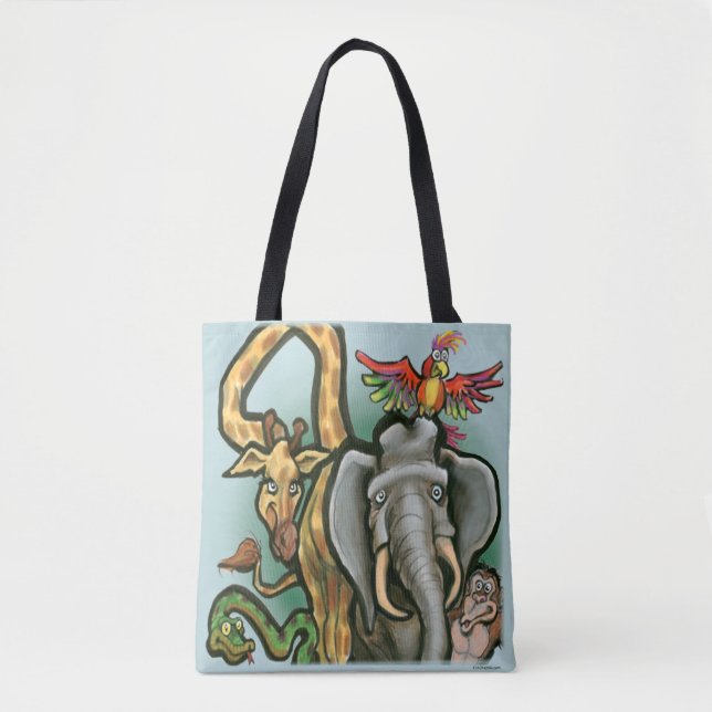 Bolso De Tela Animales zoológicos (Anverso)