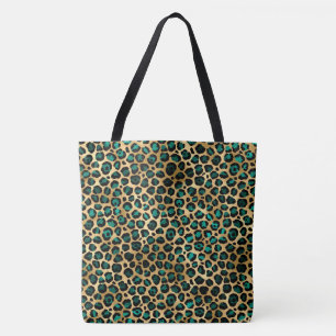 Bolso De Tela Animalis leopardo