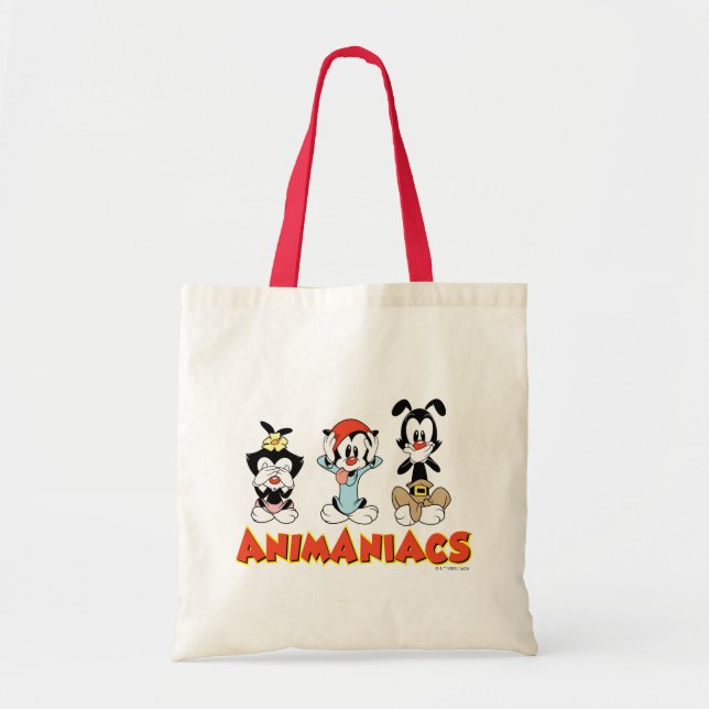 Bolso De Tela Animaniacs | Gráfico de Warner Siblings "No Evil" (Frente)