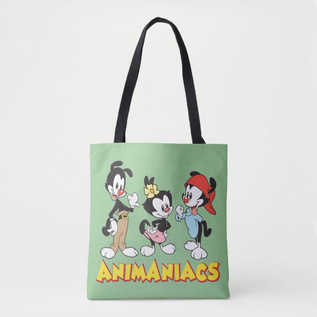 Bolso De Tela Animaniacs | Yakko, Dot y Wakko Standing (Anverso)