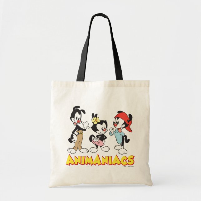 Bolso De Tela Animaniacs | Yakko, Dot y Wakko Standing (Frente)
