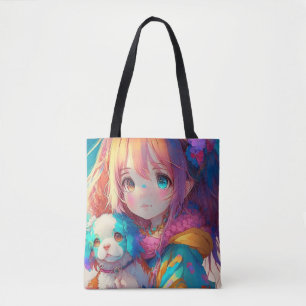 Bolso De Tela Anime Chica con pipa