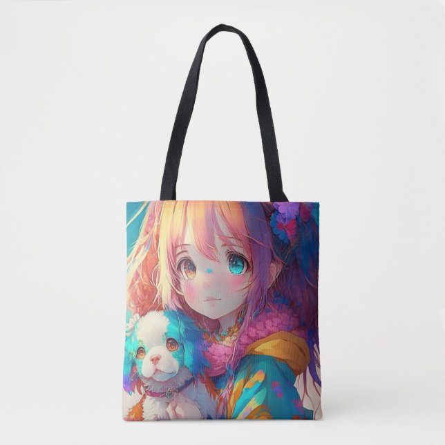 Bolso De Tela Anime Chica con pipa (Anverso)