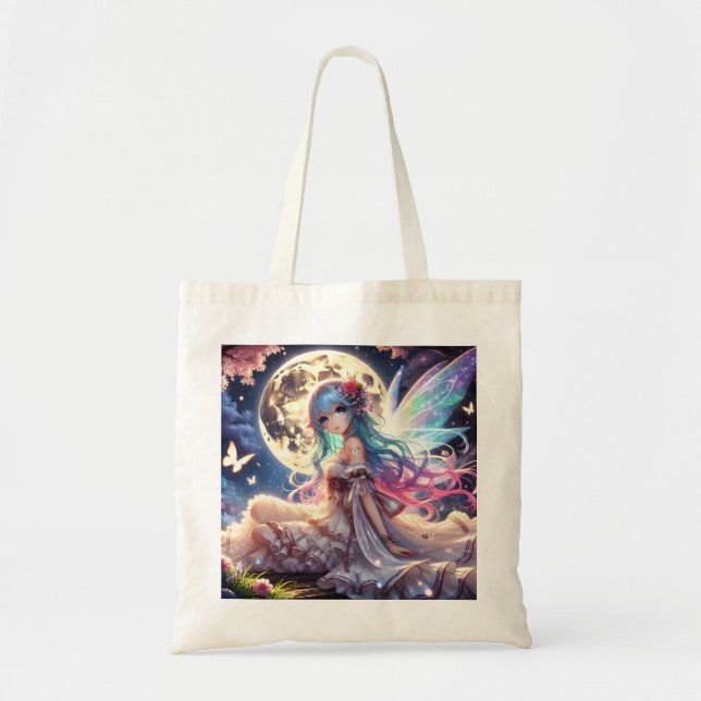 Bolso De Tela Anime Chica Moon Fairy Princess in Garden (Frente)