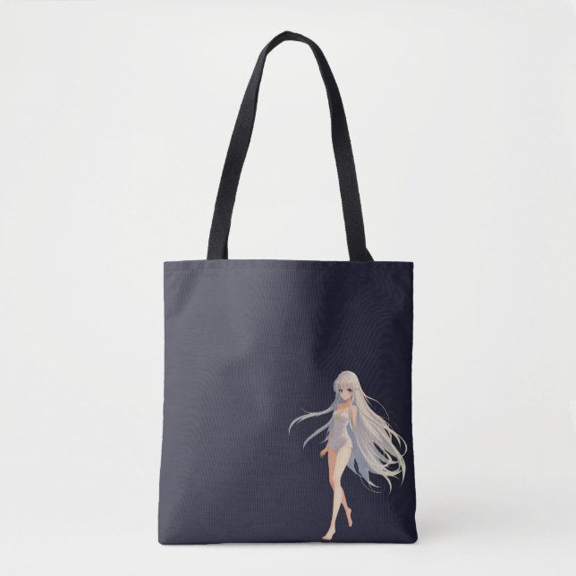 Bolso De Tela Anime Chica Tote Bag (Anverso)