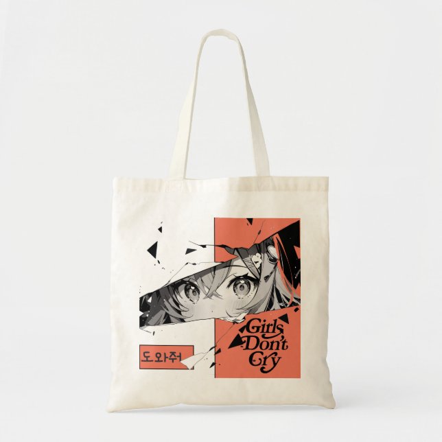 Bolso De Tela Anime Manga Chica Ojos Toque Bag (Frente)