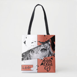 Bolso De Tela Anime Manga Chica Ojos Toque Bag