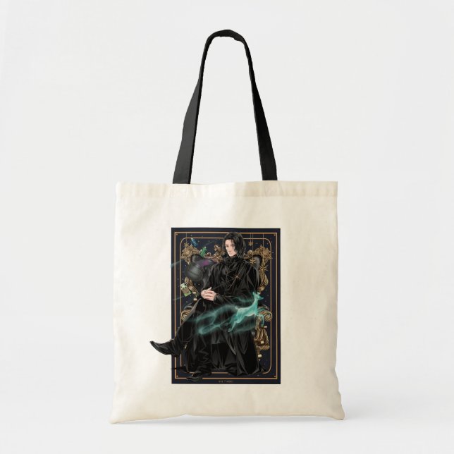 Bolso De Tela Anime Profesor Severus Snape sentado (Frente)