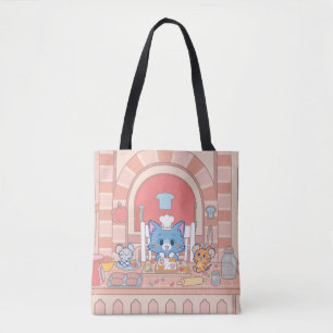 Bolso De Tela Anime Tom, Jerry y Tuffy Bakery