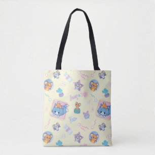Bolso De Tela Anime Tom, Jerry y Tuffy Patrón de tiempo de repro