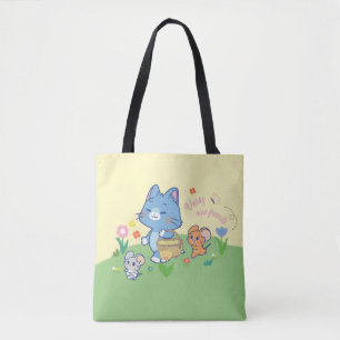 Bolso De Tela Anime Tom, Jerry y Tuffy Picnic