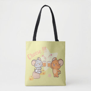Bolso De Tela Anime Tuffy y Jerry Cheese