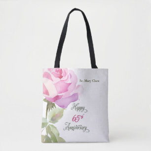 Bolso De Tela Aniversario 65 de Monja Personalizado con Nombre R
