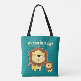 Bolso De Tela Aniversario De Los Niños De La Cubo De León Y Bebé