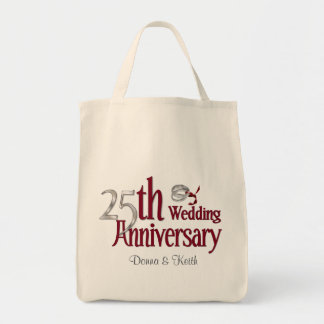 Bolso De Tela Aniversario de Plata