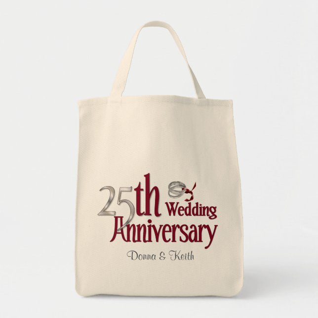 Bolso De Tela Aniversario de Plata (Frente)