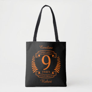 Bolso De Tela Aniversario del boda Lapis Lazuli 10 años