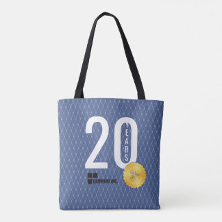 Bolso De Tela Aniversario del jalón del empleado tote del regalo