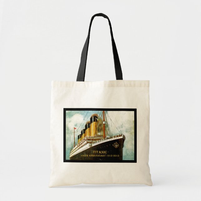 Bolso De Tela Aniversario titánico del RMS 100o (Frente)